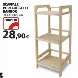 Ipercoop Scaffale Portaoggetti Bamboo offerta