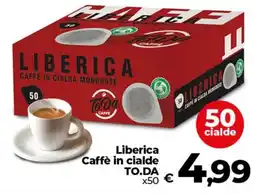 Coop Radenza Liberica Caffè in cialde TO.DA offerta