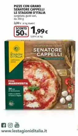 Ipercoop PIZZE CON GRANO SENATORE CAPPELLI LE STAGIONI D'ITALIA offerta