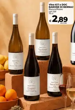 Coop Radenza Vino IGT e DOC BARONE DI BERNAJ offerta
