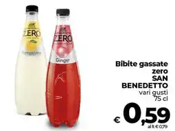 Coop Radenza Bibite gassate zero SAN BENEDETTO offerta