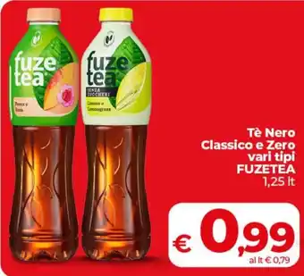 Coop Radenza Tè Nero Classico e Zero Fuzetea offerta