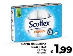 Coop Radenza Carta da Cucina SCOTTTEX Family offerta