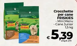 Coop Radenza Crocchette per cane FRISKIES offerta