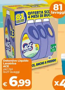 Ipercoop Radenza Detersivo Liquido Lavatrice ACE offerta