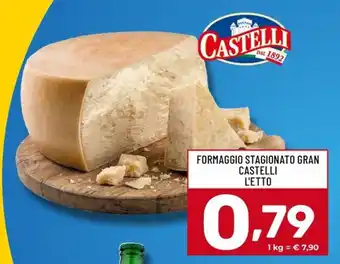 Formaggio stagionato gran Castelli