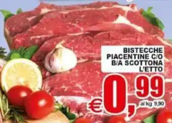 BISTECHE PIACENTINE C/O B/A SCOTTONA