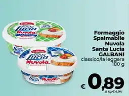 Ipercoop Radenza Formaggio Spalmabile Nuvola Santa Lucia GALBANI offerta