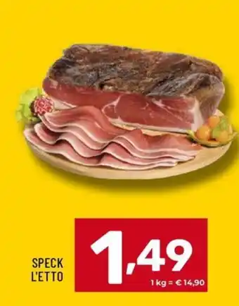 Il Centesimo SPECK L'ETTO offerta