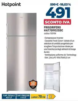 Sinergy FRIGORIFERO Hotpoint offerta