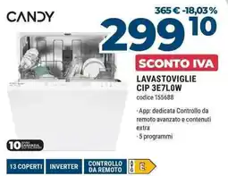 Sinergy CANDY LAVASTOVIGLIE CIP 3E7L0W offerta