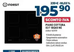 Sinergy Indesit Piano cottura IS F 18Q60 NE offerta