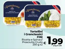 Ipercoop Radenza Tortellini i Granclassici FINI offerta
