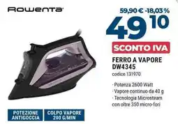 Sinergy Rowenta Ferro a Vapore offerta