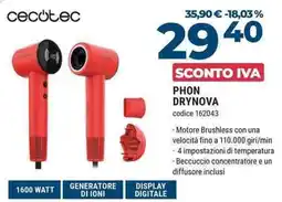 Sinergy Cecotec Phon Drynova offerta