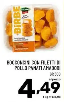 Il Centesimo Birbe Bocconcini con filetti di pollo panati Amadori offerta