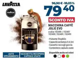Sinergy MACCHINA CAFFÈ JOLIE EVO offerta