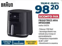 Sinergy BRAUN FRIGGITRICE ARIA HF5034IBK offerta