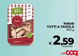 Ipercoop Radenza Kebab TUTTI A TAVOLA offerta