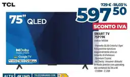 Sinergy TCL 75" QLED offerta