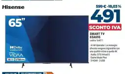 Sinergy Hisense SMART TV 65A69S offerta