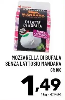 Il Centesimo Mozzarella di bufala senza lattosio Mandara offerta