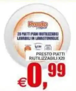 Pewex Presto Piatti Riutilizzabili offerta