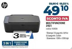 Sinergy HP MULTIFUNZIONE 2921 offerta