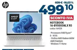 Sinergy HP NOTEBOOK 16-BY0005NLX R5 offerta