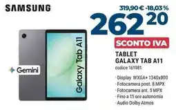 Sinergy Samsung Galaxy Tab A11 offerta