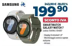 Sinergy SAMSUNG SMARTWATCH GALAXY WATCH 7 offerta
