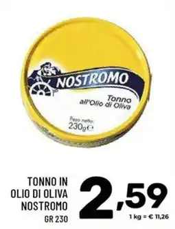 Il Centesimo Tonno in olio di oliva Nostromo offerta