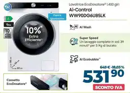 Sinergy Lavatrice EcoDosatore Ai-Control offerta