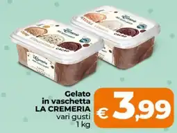 Ipercoop Radenza Gelato in vaschetta LA CREMERIA offerta