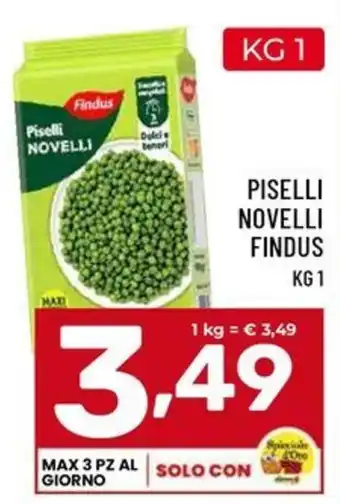 Il Centesimo Piselli Novelli Findus offerta