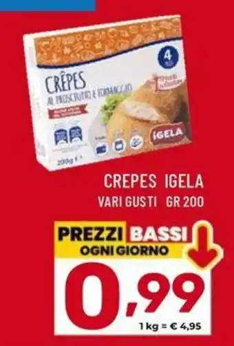 Il Centesimo Crepes Igela offerta