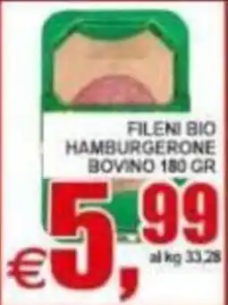 Pewex Fileni Bio Hamburgerone Bovino offerta