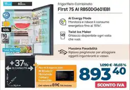 Sinergy Frigorifero Combinato First 75 AI RB50DG601EBI offerta