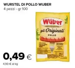 Oasi WURSTEL DI POLLO WUBER offerta