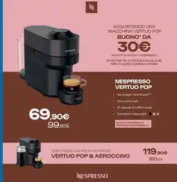 Sinergy Nespresso Vertuo Pop offerta