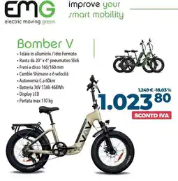 Sinergy Bomber V EMG offerta