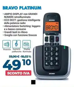 Sinergy Bravo Platinum Brondi offerta