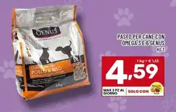 Il Centesimo PASTO PER CANE CON OMEGA 3 E 6 GENUS offerta