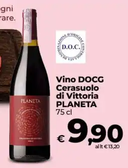 Ipercoop Radenza Vino DOCG Cerasuolo di Vittoria PLANETA offerta