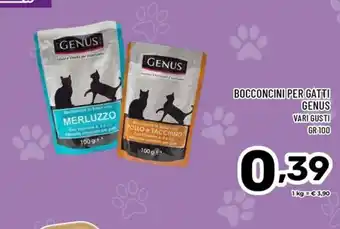 Il Centesimo Bocconcini per gatti Genus offerta