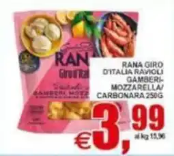 Pewex Rana Giro d'Italia Ravioli Gamberi-Mozzarella/Carbonara offerta