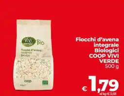 Ipercoop Radenza Fiocchi d'avena integrale Biologici COOP VIVI VERDE offerta