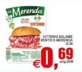 Pewex Citterio Salame Rustico Merenda offerta