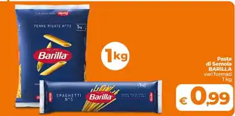 Ipercoop Radenza Pasta di Semola BARILLA offerta