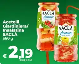 Ipercoop Radenza Acetelli giardiniera/insalatina Saclà offerta